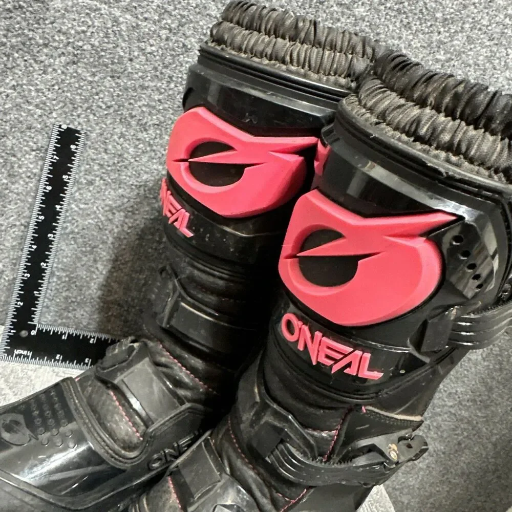 O'Neal Women's Rider MX Motocross Dirt Bike Boots Black/Pink size 7 us eu 37 - Picture 3 of 13